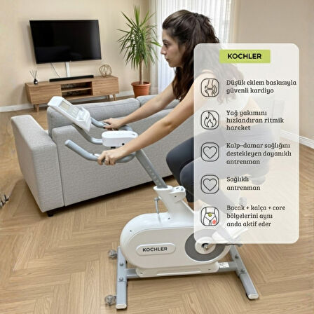 Manyetik Kondisyon Bisikleti – 4 Kg Volan, 120 Kg Kapasite, Uygulamalı, 9 Kademe Direnç, Nabız Ölçer