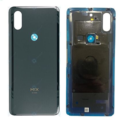 Axya Xiaomi Mi Mix 3 Arka Kapak Cam Mavi Servis ORJİNAL Uyumlu