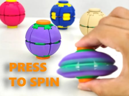 HIZLI TOP STRES GİDERİCİ PARMAK KASLARI GELİŞTİRİCİ OYUNCAK TOP SPİN BALL