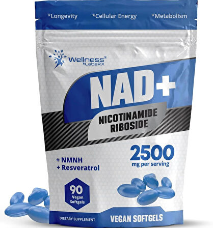 Nad+ Nicotinamide Riboside 2500 mg 90 Softgels