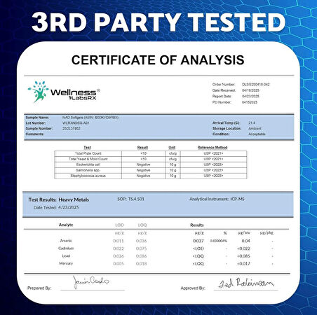 Nad+ Nicotinamide Riboside 2500 mg 90 Softgels
