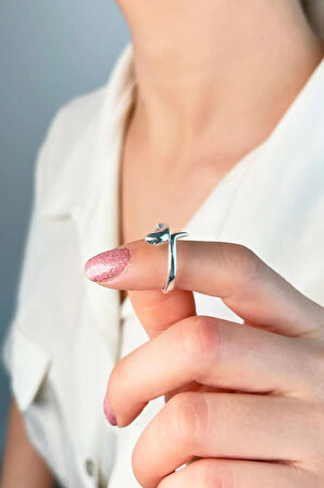 Yılan Model Yüzük - Gümüş