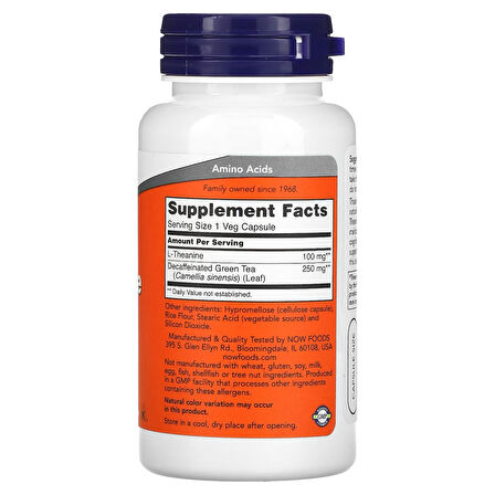 L-Theanine 100 mg 90 Kapsül