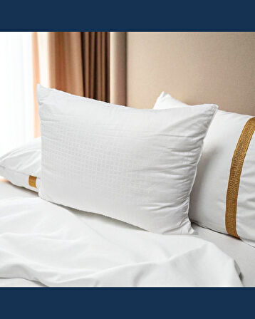 Solivane Otel Tipi Lüks Yastık | Elit Cotton Nano Yastık 1300gr 230TC | Queen Size 60x80