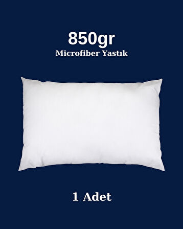 Microfiber Kumaş Yastık | Boncuk Silikon | Beyaz | 850gr | 50x70
