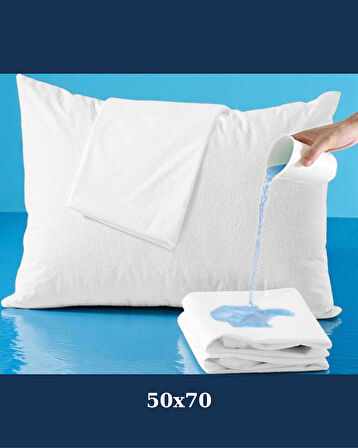 Safex Yastık Alezi | Su Geçirmez Kumaş | 50x70 +20cm İç Kapaklı