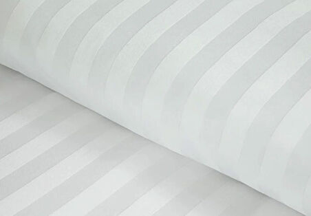 Çift Kişilik Çizgili Pamuk Saten Nevresim | 220x230 | King Size | Mix & Match | Otel Serisi