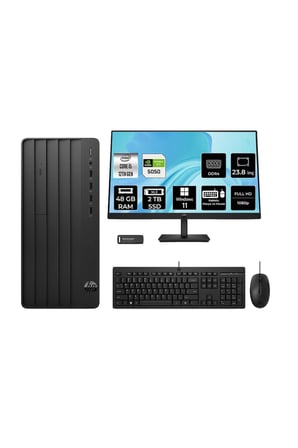 290 G9 i5 12500 48GB 2TB SSD RTX5050/8GB W11H Masaüstü Bilgisayar + 23.8" Monitör