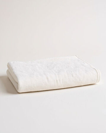 %100 Pamuk | Velune Banyo Havlusu | Kırık Beyaz | 80x160 | Otel Serisi