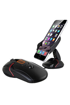 Otomobil Araba Araç Içi Siyah Telefon Tutucu Aparat(tek Dokunuş Araç Telefon Tutucu+araba Içi)