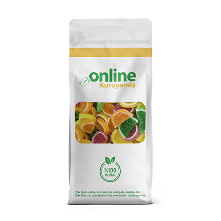 Online Kuruyemiş Jöle Lokum Dilim 500 gr