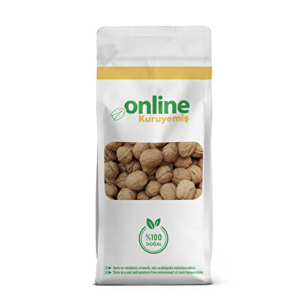 Online Kuruyemiş Kabuklu Ceviz 500 gr (25-30 mm  en) (30-35 mm  yükseklik)