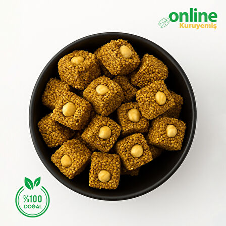Online Kuruyemiş Fındıklı Susamlı Lokum 1000 gr