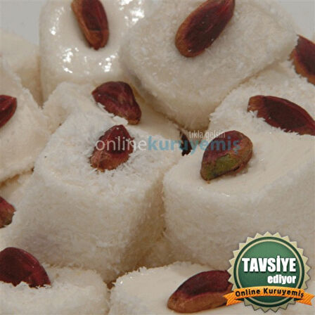 Online Kuruyemiş Antep Fıstıklı Beyaz Lokum 1000 gr