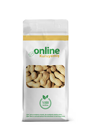 Online Kuruyemiş  Kabuklu Sade Kavrulmuş Yer Fıstığı Tuzsuz 1000 Gram