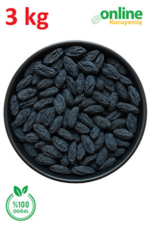 Siyah Üzüm Çekirdekli 3 kg