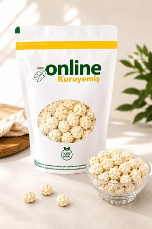 Kaymak Kaplı Çıtır Leblebi 500 gr – Tatlı Kaplamalı Kuruyemiş 