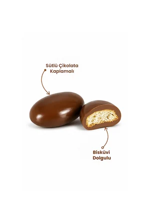 Sütlü Çikolatalı Bisküvi Draje 250 g