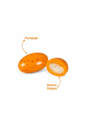 Portakallı Bisküvi Draje 100 g