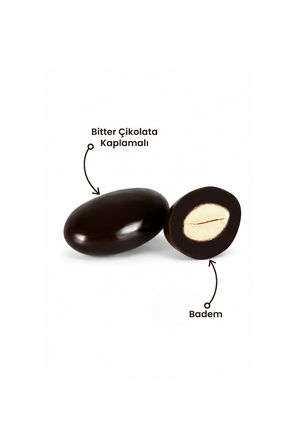 Bitter Çikolatalı Badem Draje 500 g