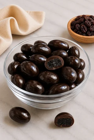 Bitter Çikolatalı Üzüm Draje 100 g