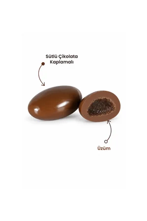 Sütlü Çikolatalı Üzüm Draje 100 g