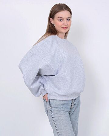 Kadın Uzun Kollu Oversize Sweatshirt