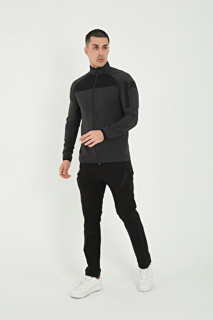 Camp260 Outdoor Tactical Su iticili Erkek Fermuarlı Taktik Sweatshirt