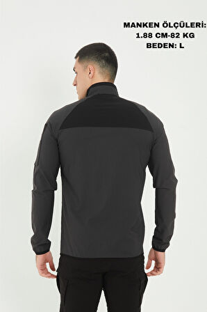 Camp260 Outdoor Tactical Su iticili Erkek Fermuarlı Taktik Sweatshirt