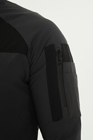 Camp260 Outdoor Tactical Su iticili Erkek Fermuarlı Taktik Sweatshirt
