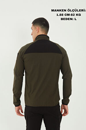 Camp260 Outdoor Tactical Su iticili Erkek Fermuarlı Taktik Sweatshirt