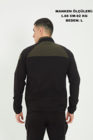 Camp260 Outdoor Tactical Su iticili Erkek Fermuarlı Taktik Sweatshirt