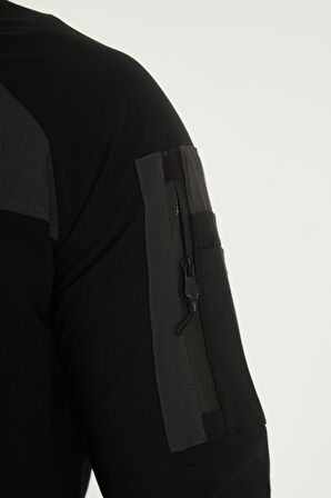 Camp260 Outdoor Tactical Su iticili Erkek Fermuarlı Taktik Sweatshirt