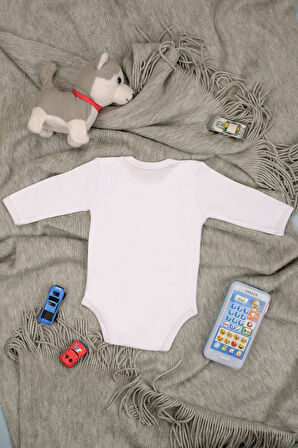 Pamuklu Dayım Sevgisi Baskılı Uzun Kol Body Zıbın