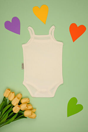 İp Askılı Pamuk Dantel Detaylı Çıt Çıt Zıbın