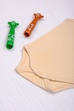 Pamuklu Kalın Askılı Yumuşak Çıtçıt Body Zıbın