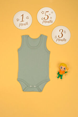 Pamuklu Kalın Askılı Yumuşak Çıtçıt Body Zıbın