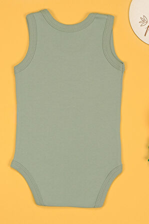 Sütkolik Baskılı Pamuk Atlet Zıbın