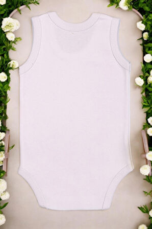 Mama Canavarı Baskılı Pamuk Atlet Zıbın