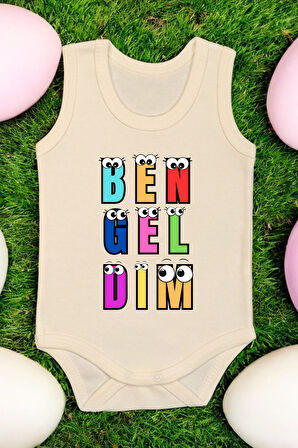 Ben Gel Dim Baskılı Pamuk Atlet Zıbın