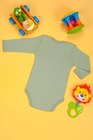 Teyzesinin Kuzusu Baskılı Uzun Kollu Pamuklu Zıbın