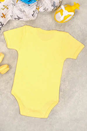 %100 Pamuk Şaka Mı Baskılı Omuz Çıt Çıt Zıbın