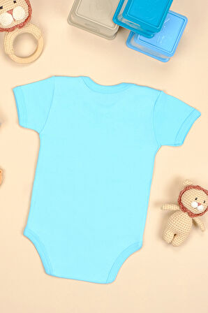 %100 Pamuk Şaka Mı Baskılı Omuz Çıt Çıt Zıbın