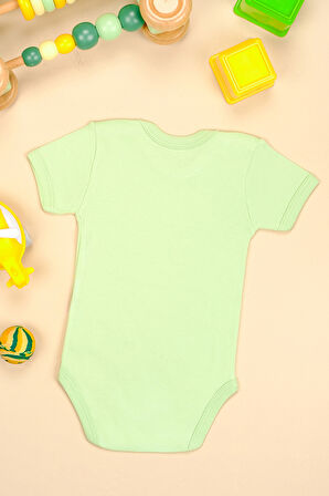 %100 Pamuk Şaka Mı Baskılı Omuz Çıt Çıt Zıbın