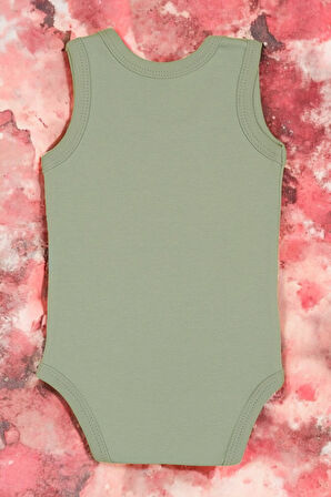 %100 Pamuk Hala Sevgisi Baskılı Omuz Çıt Çıt Zıbın