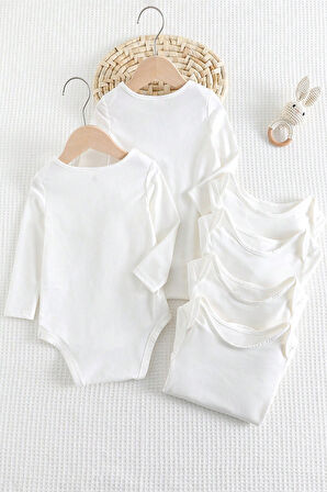 %100 Pamuk Uzun Kollu Yumuşak Doku Zıbın