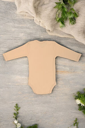 %100 Pamuk Bu Tatlılık Şaka mı Baskılı Omuz Çıt Çıt Zıbın