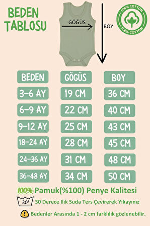 %100 Pamuk Teyzesinin Minik Kuzusu Baskılı Zıbın & Body
