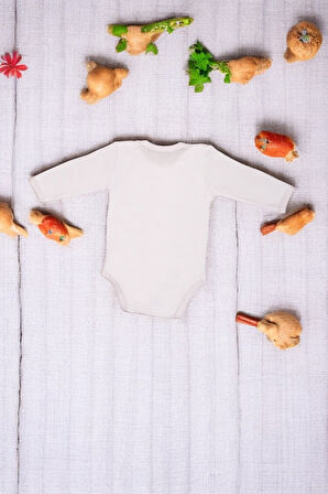 %100 Pamuk Teyzem Bi Tane Baskılı Zıbın & Body