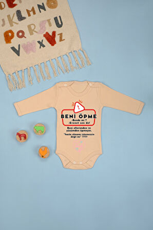 %100 Beni Öpme Baskılı Zıbın & Body